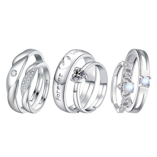 2pcs couples stainless steel - 2pcs,
