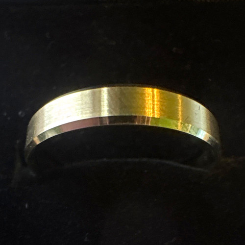14k yellow gold engraved band - yellow,