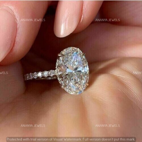 Moissanite oval cut - 3,